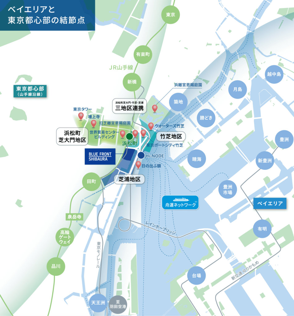 浜松町駅からの交通アクセス