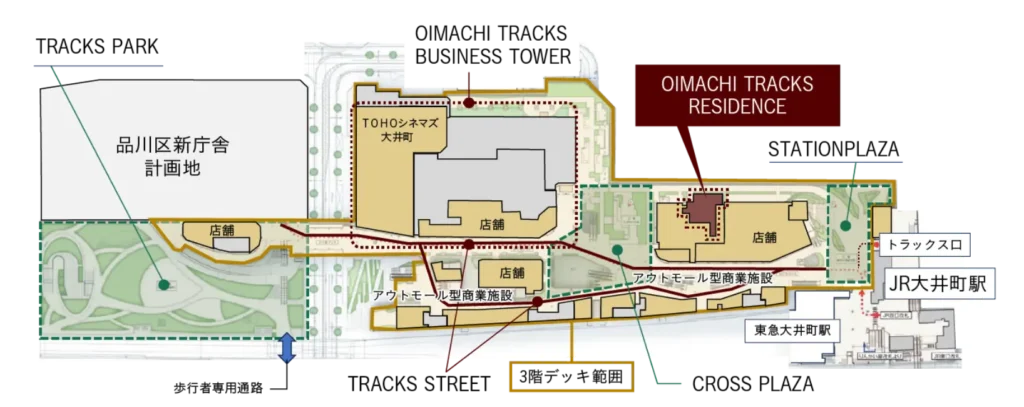大井町トラックス平面図
